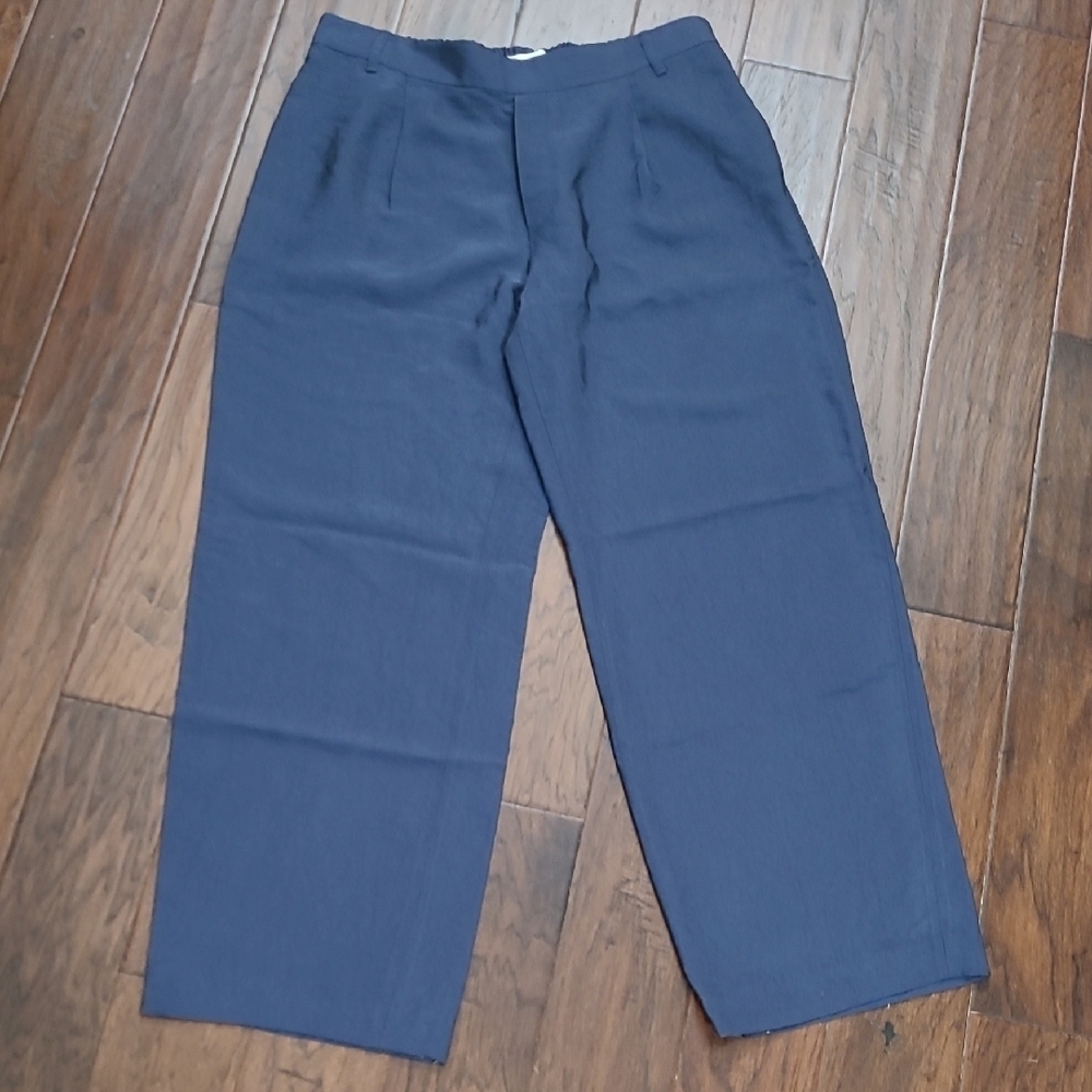 NWT Vince Navy Blue Pull-On Wide Leg Trousers size XL